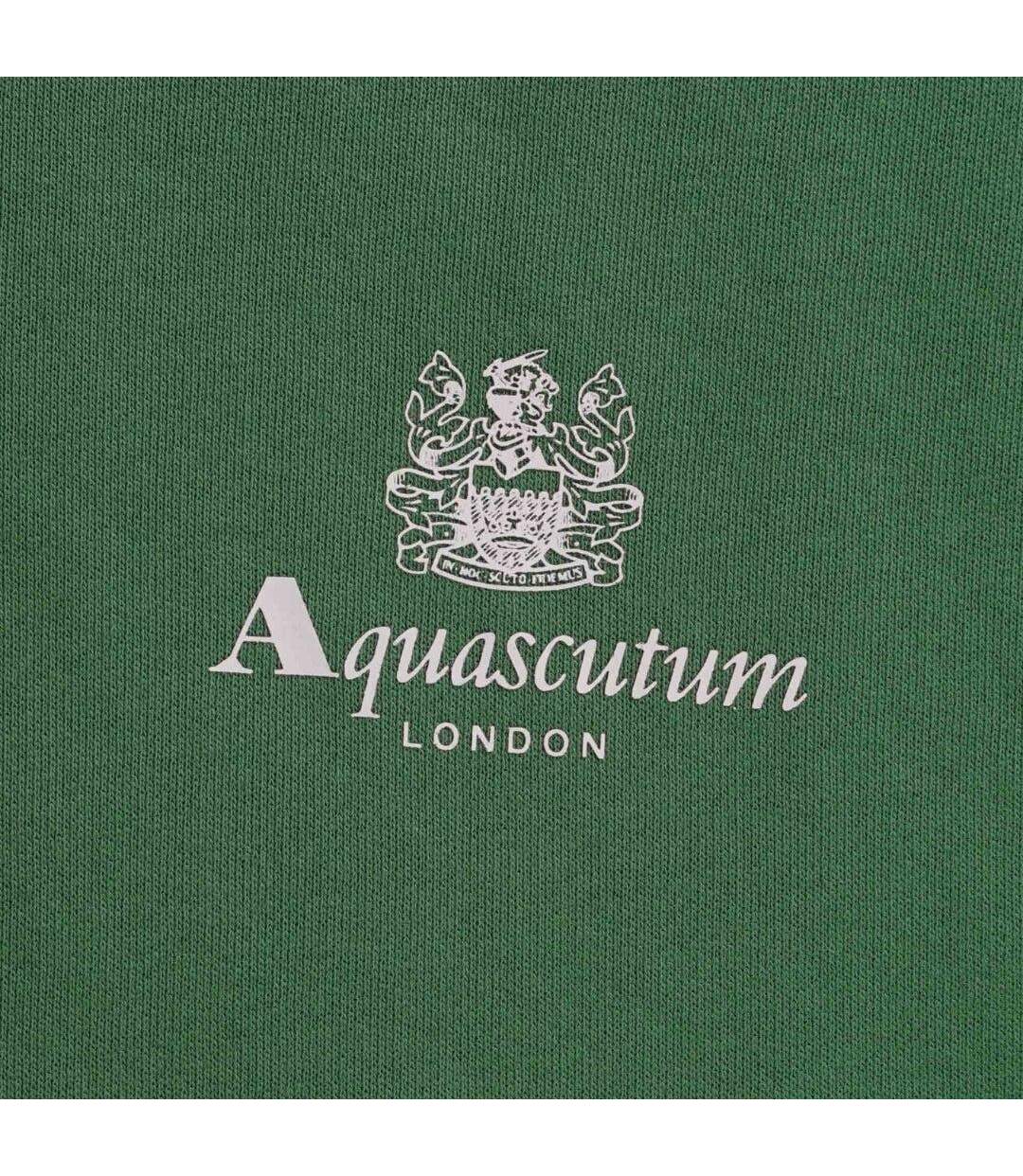 Sweat À Capuche Motif Petit Logo Active Homme Vert Bouteille Aquascutum-3