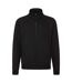 Mens premium sweat jacket black Fruit of the Loom