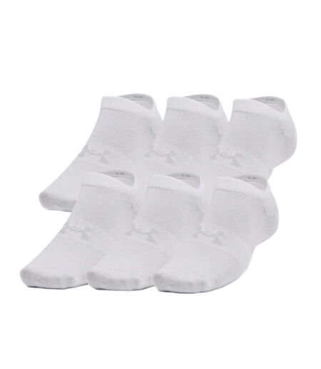 X6 Paires de Chaussette Blanches Mixte Under Armour Essential - 47/50