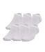 X6 Paires de Chaussette Blanches Mixte Under Armour Essential - 47/50