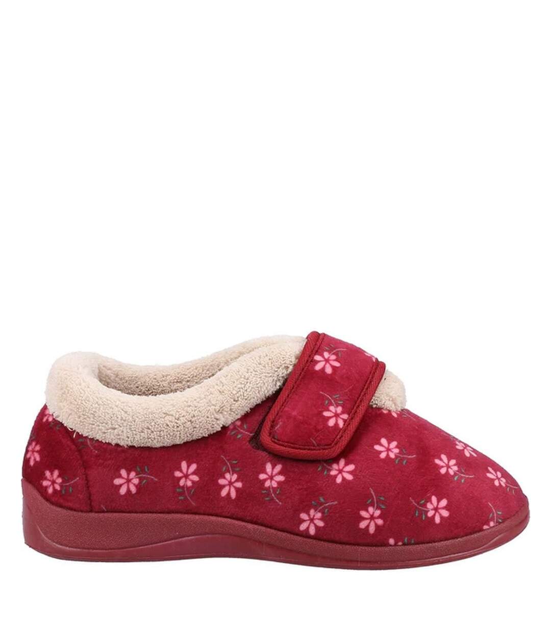 Womens/ladies Tunnis Slippers Berry Fleet & Foster-2