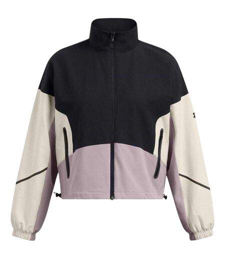 Womens/ladies Lightweight Puffer Jacket Black Melange Under Armour