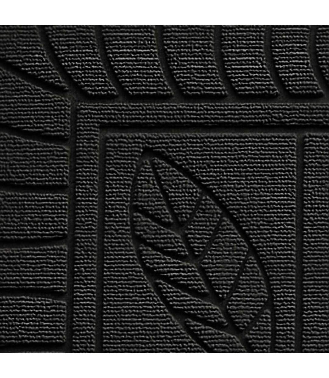 Tapis d'Entrée Feuilles 45x75cm Noir-2