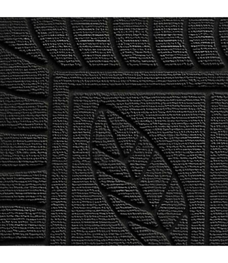 Tapis d'Entrée Feuilles 45x75cm Noir