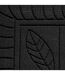 Tapis d'Entrée Feuilles 45x75cm Noir-2