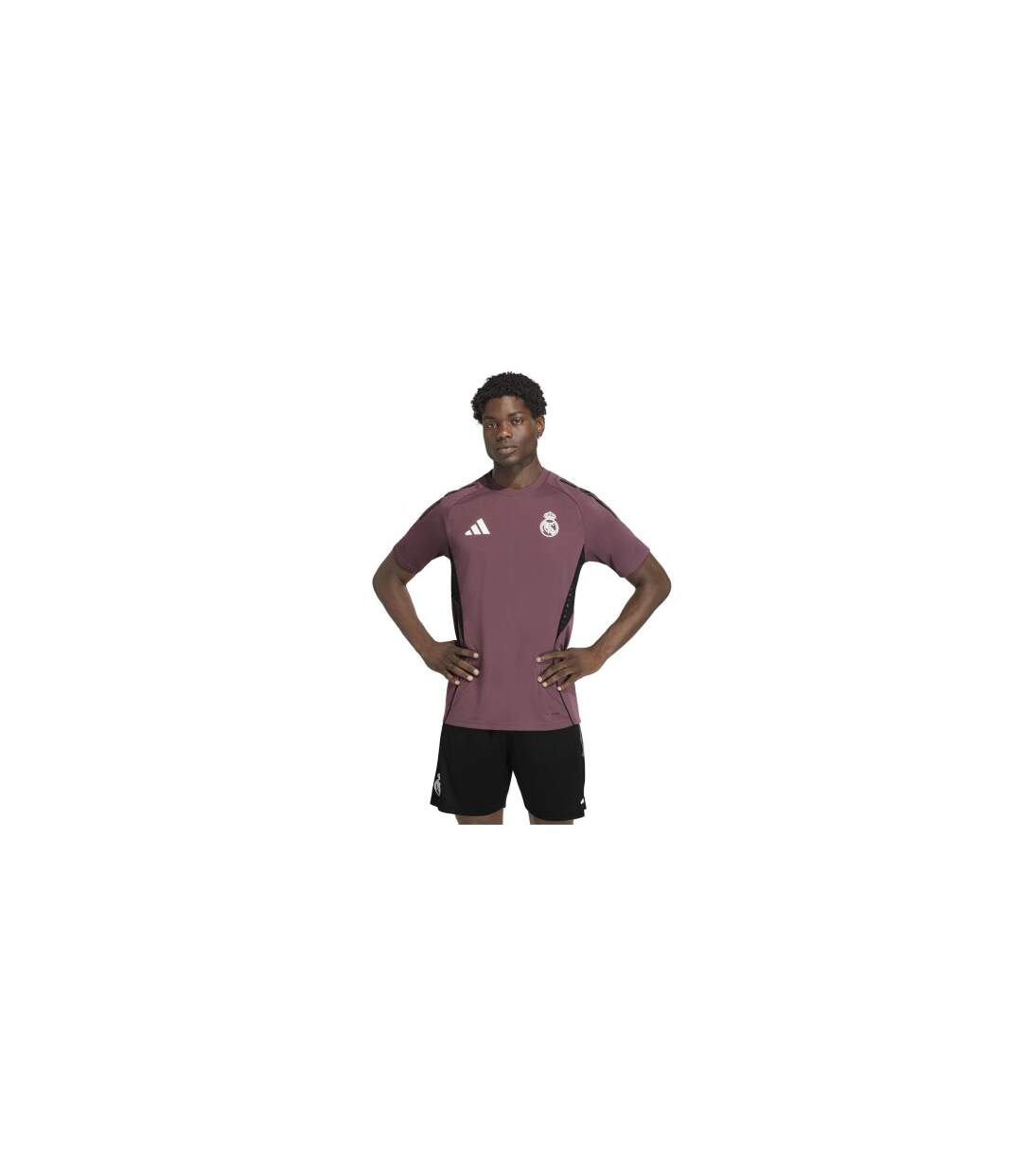 Mens Real Madrid Cf Football T-shirt Purple Adidas-1