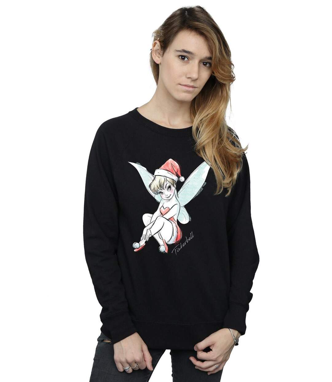 Disney - Sweat TINKERBELL CHRISTMAS FAIRY - Femme (Noir) - UTBI11822-2