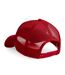 Beechfield Mens Half Mesh Trucker Cap / Headwear (Pack of 2) (Classic Red/White) - UTRW6695