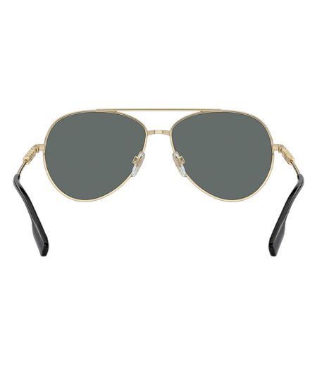 Lunettes De Soleil Femme Taille Unique Gris Foncé Jaune Or Burberry