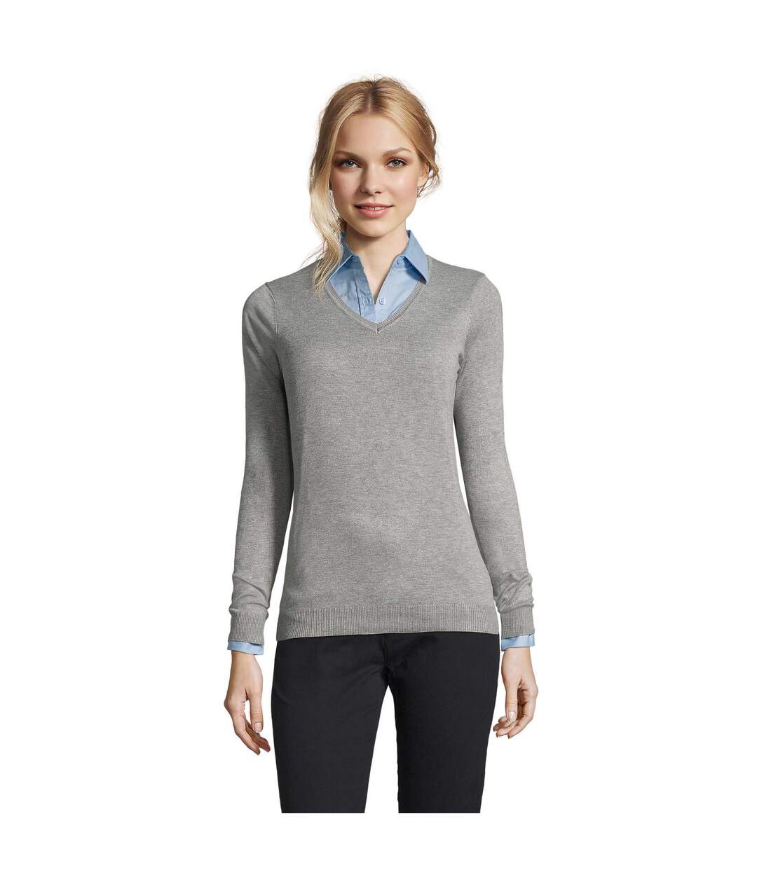 Pull Glory Femme Gris Chiné SOLS-1