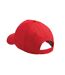 Childrens/kids original 5 panel cap bright red Beechfield-2