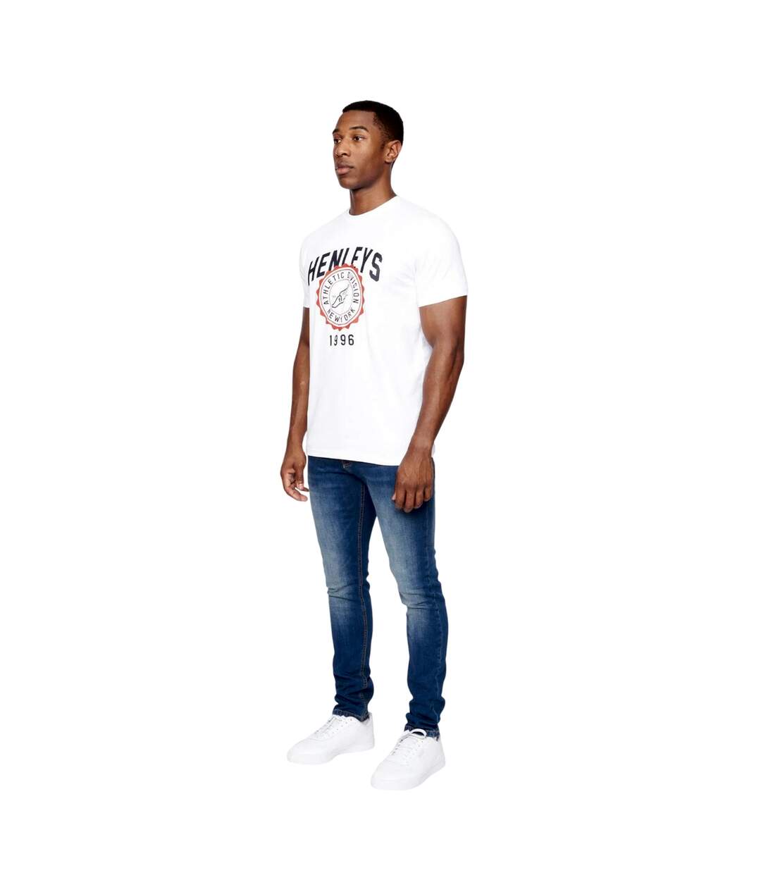 T-shirt tipton homme blanc Henleys-3