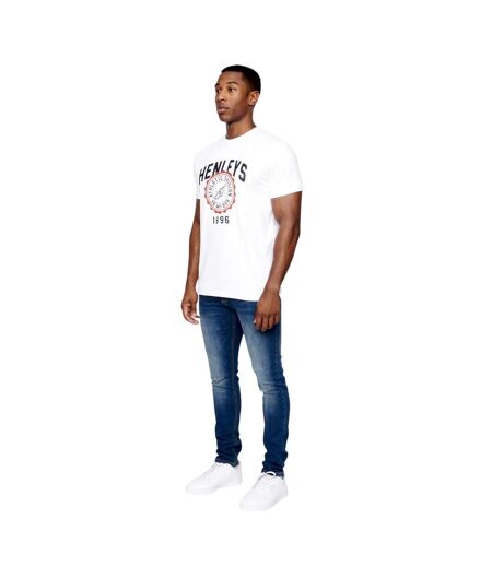 Mens tipton t-shirt optic white Henleys