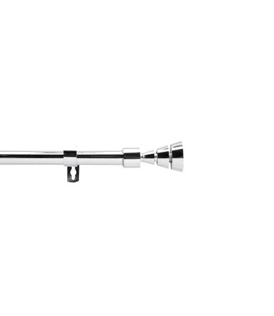Kit de tringle à rideaux extensible Quasar - L210 /L380 cm - Chromé