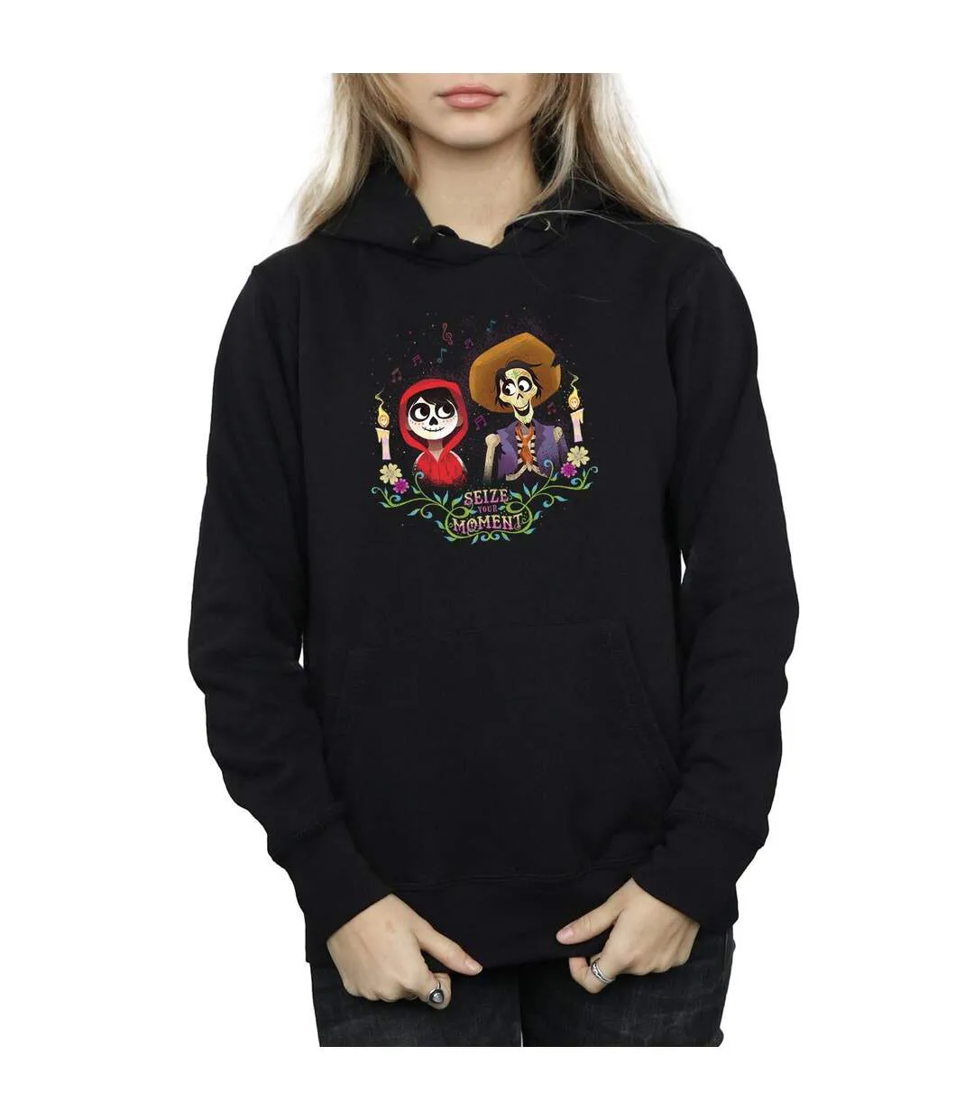 Disney - Sweat à capuche COCO MIGUEL AND HECTOR - Femme (Noir) - UTBI2564-3