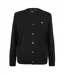 Mens V Neck Cardigan Jet Black Lyle & Scott-1