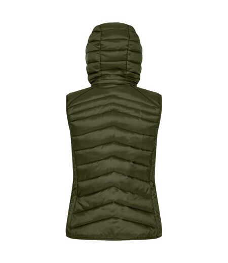 Womens/ladies Idaho Body Warmer Fog Green Clique