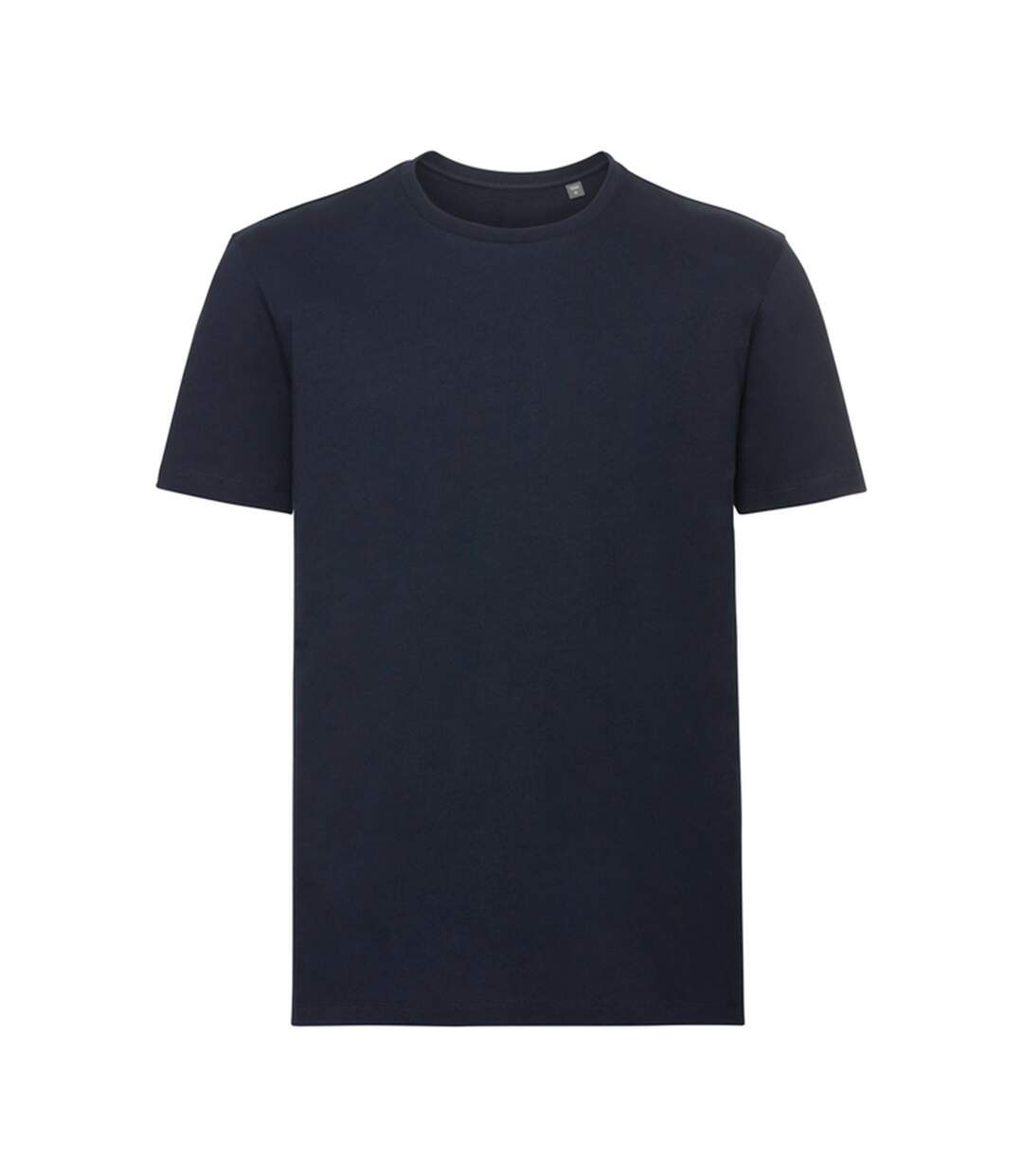 T-shirt Motif/style Uni Homme Bleu Marine Français Russell Pure Organic-1