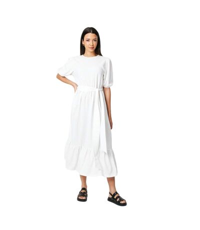 Robe mi-longue femme blanc cassé Principles