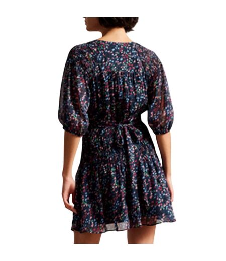 Womens/ladies casadee mini smock panel wrap dress navy Ted Baker