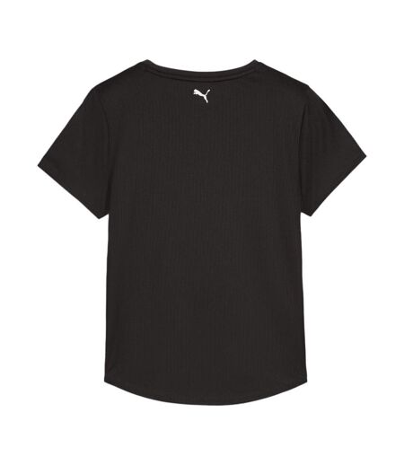 T-shirt noir femme puma fit logo - m