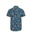 Mountain Warehouse Mens Tropical Floral Short-Sleeved Shirt (Navy) - UTMW2806