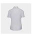 Russell Collection Womens/Ladies Poplin Short-Sleeved Shirt (White) - UTPC6609