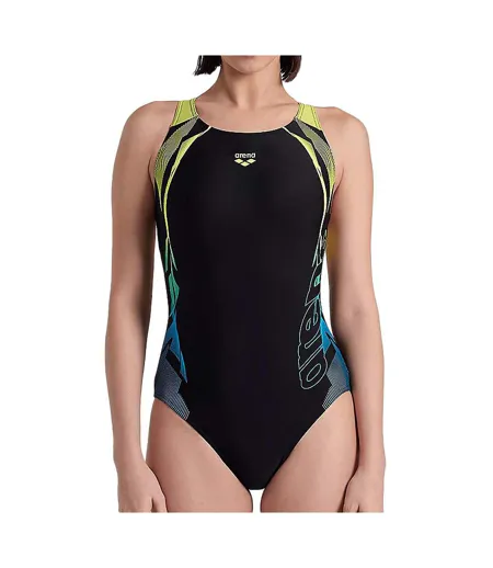 Maillots de bain 1 pièce noir femme arena gleam