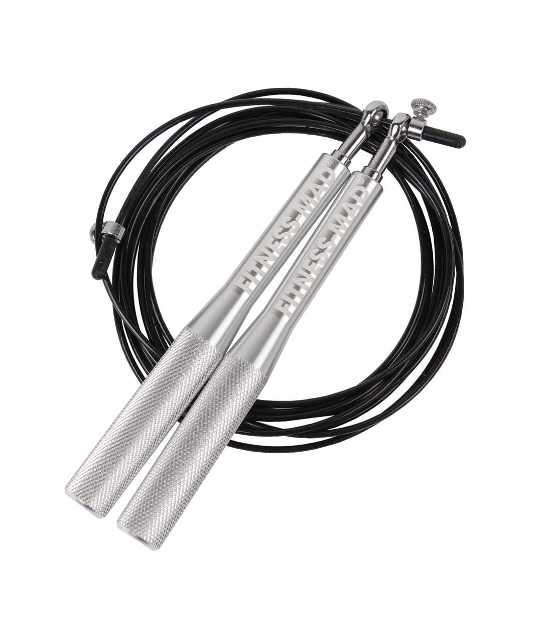 Ultra speed rope one size black/silver Fitness Mad-1