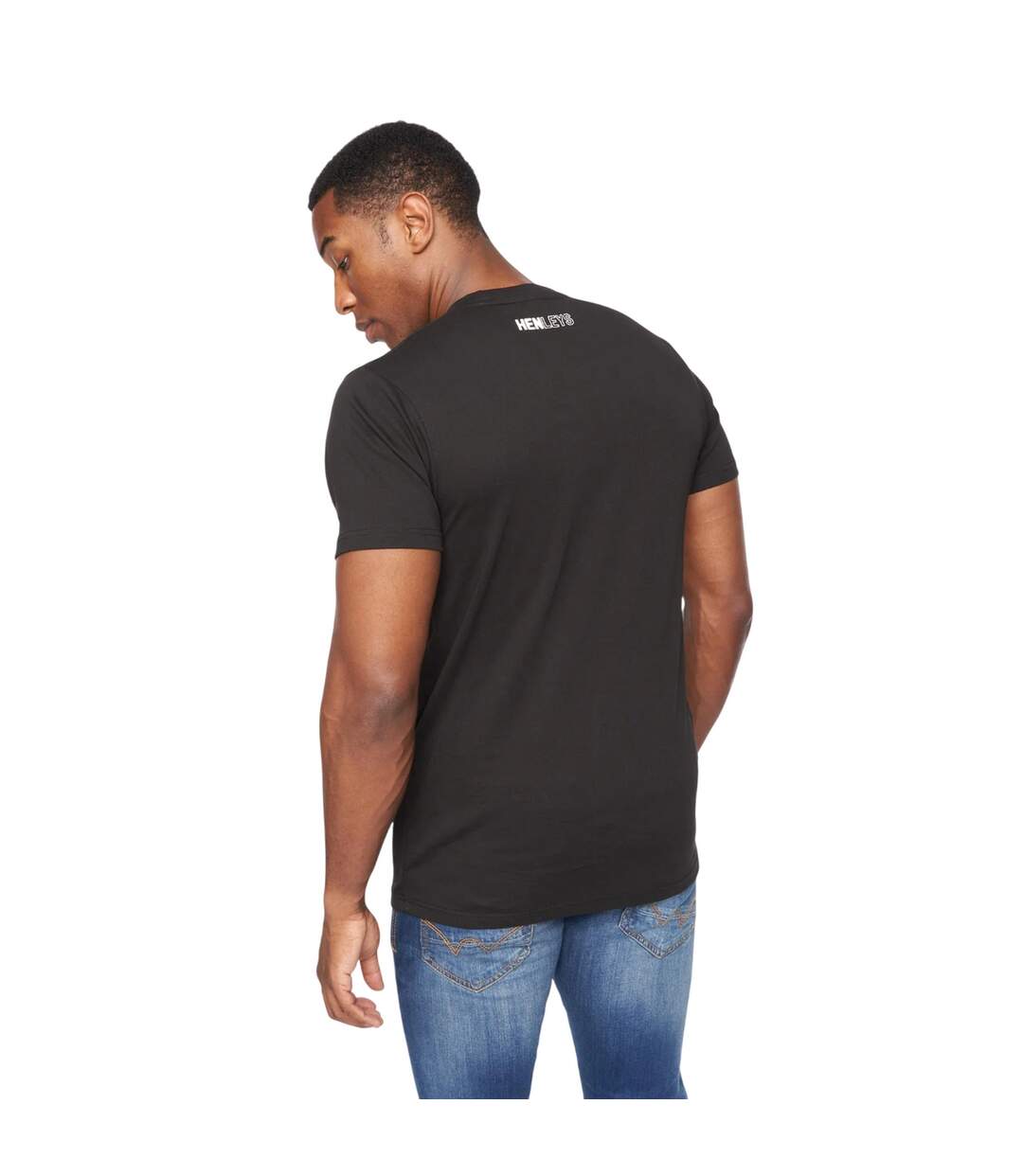 Mens melvern t-shirt black Henleys