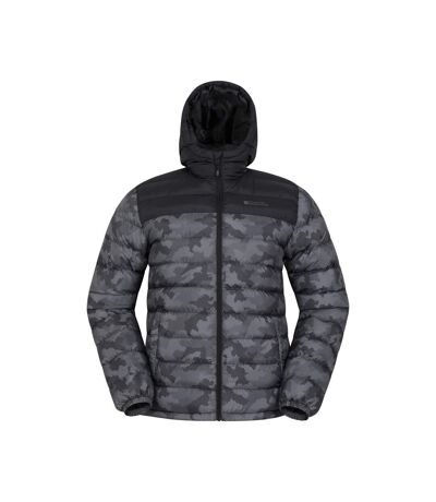 Mens seasons ii camo padded jacket black Mountain Warehouse