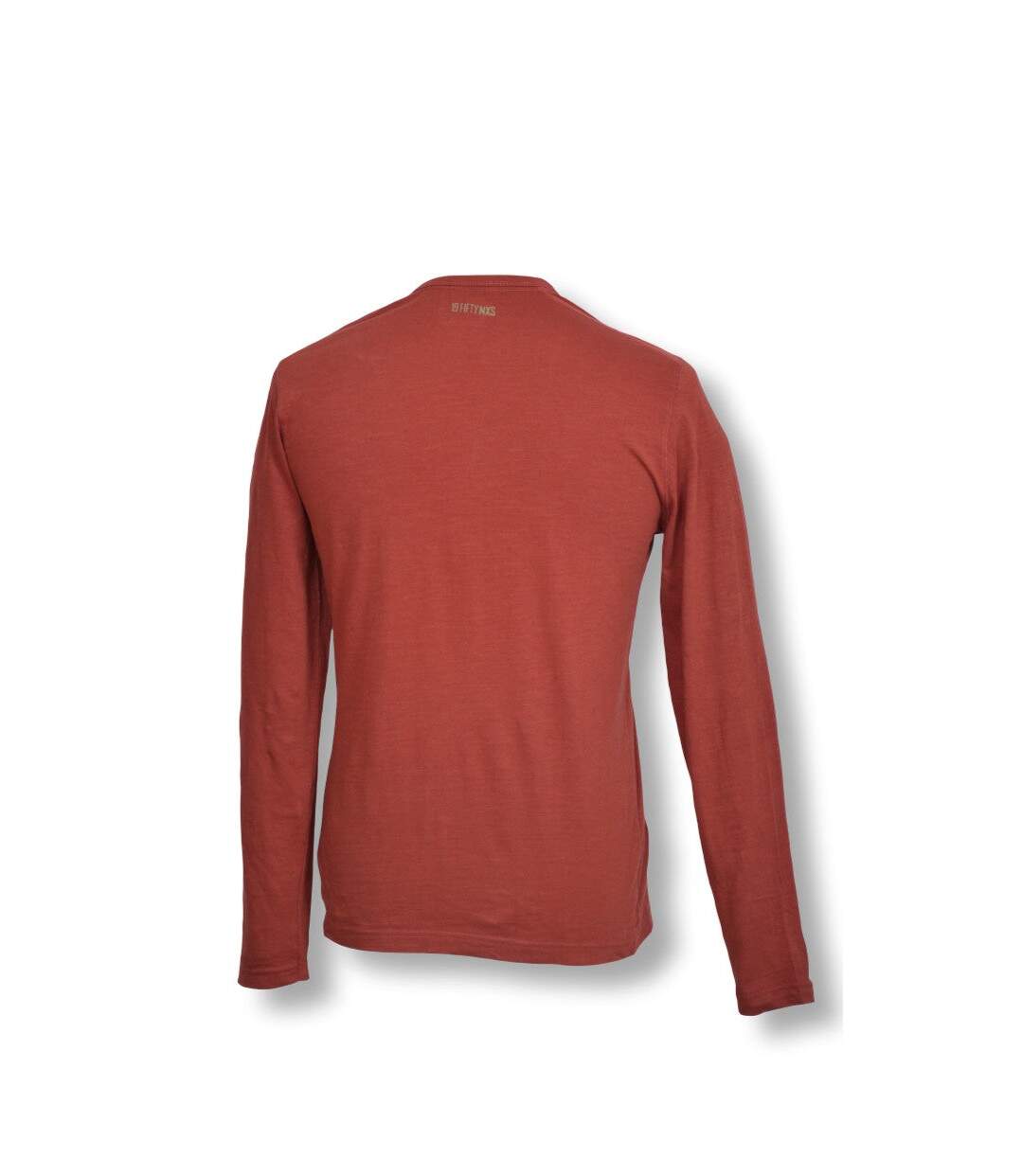 Tee shirt manches longues homme col V - Couleur rouge