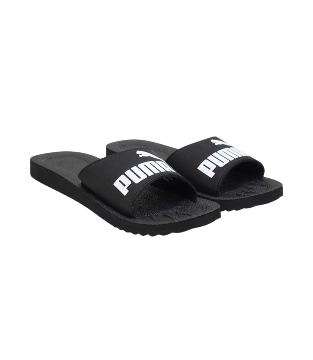 Mens Purecat Sliders Black Puma-1