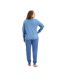 Women's long-sleeved winter round neck pajamas MU4