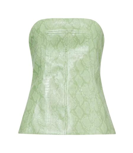Haut Tube Motif/style Imprimé Serpent Femme Vert AmyLynn