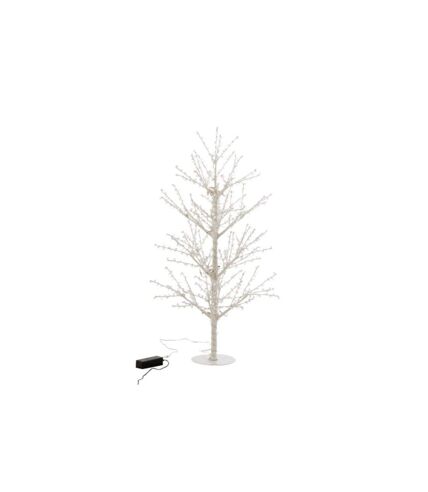 Statuette Déco à Led Arbre Nu Perles 125cm Blanc