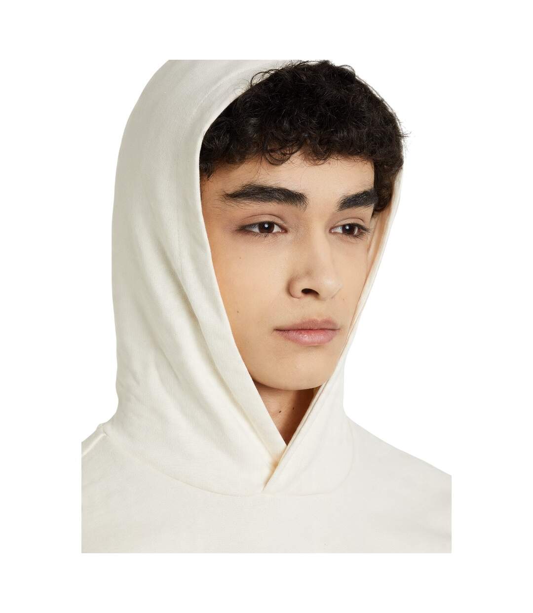 Sweat À Capuche Style Logo Ess Homme Beige Crème Puma-4