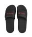 Mens Vel Sliders Black Red Hurley-3