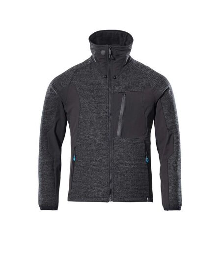 Mens Advanced Knitted Full Zip Jacket Black Mascot