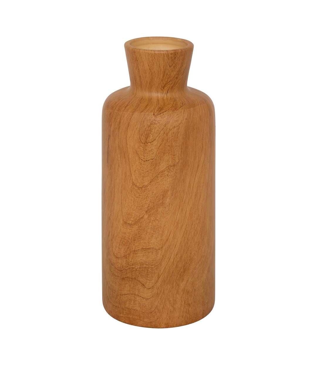 Vase Déco Effet Bois Soa 30cm Marron-1