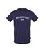 T-shirt Motif/style Logo Arqué Homme Bleu Marine Aquascutum-1