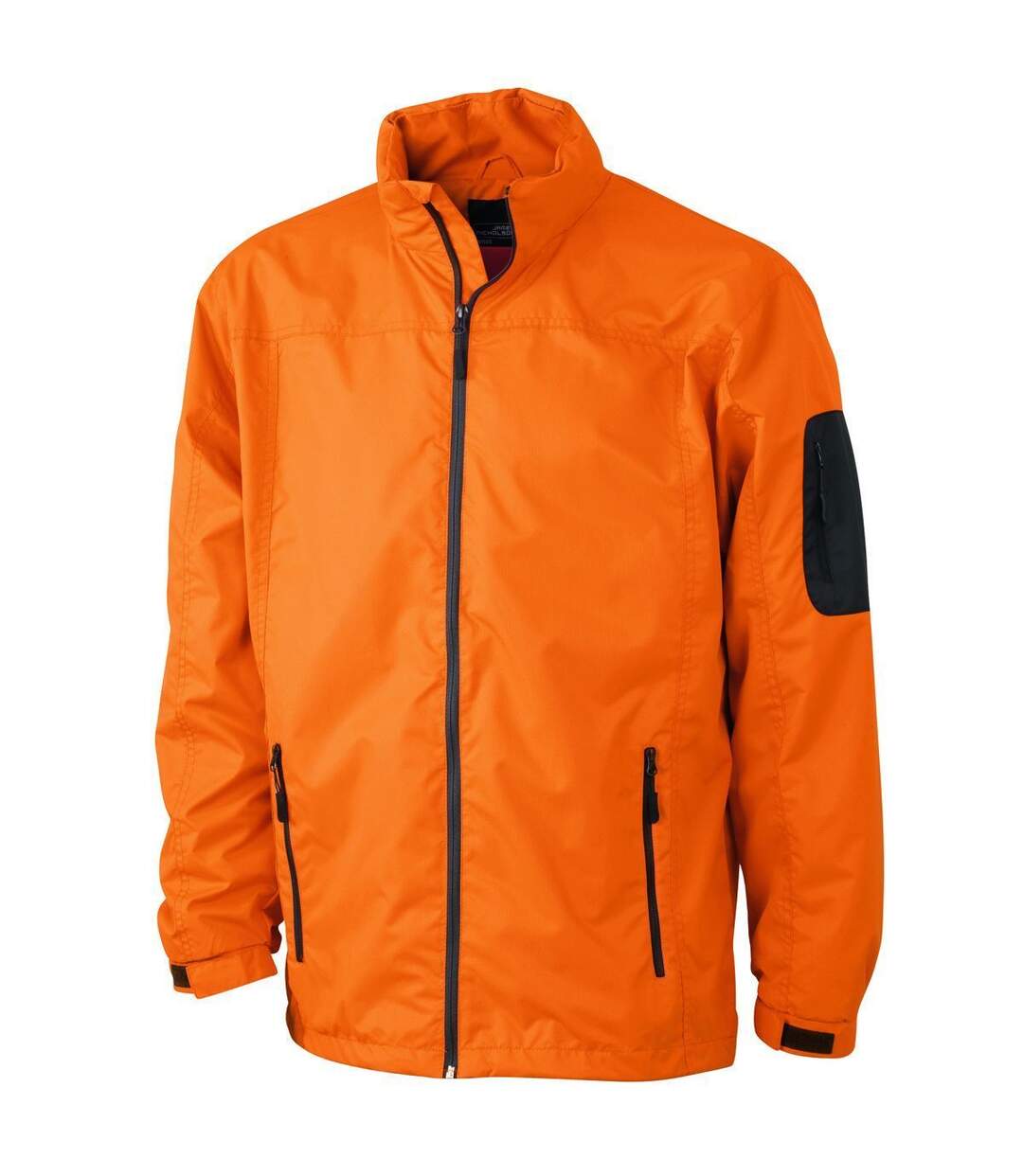 Veste coupe-vent - Homme - JN1041 - orange et carbone-1