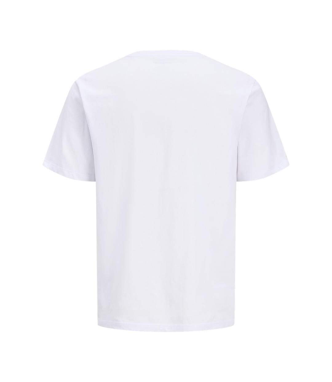 T-Shirt blanc homme jack & jones hudson-2