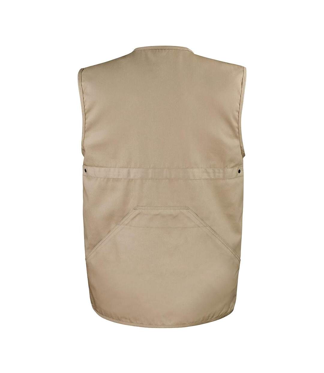 Mens Safari Waistcoat Jacket Camel Result-2