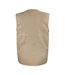 Mens Safari Waistcoat Jacket Camel Result-2