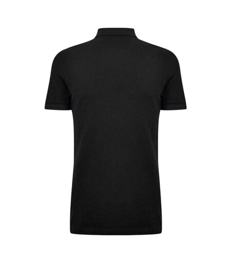 Polo Motif/style Rayure Contrastée Sur Bord Paddy Homme Noir Boss