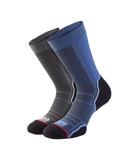 Lot de 2 paires de chaussettes Trek monocouche pour hommes