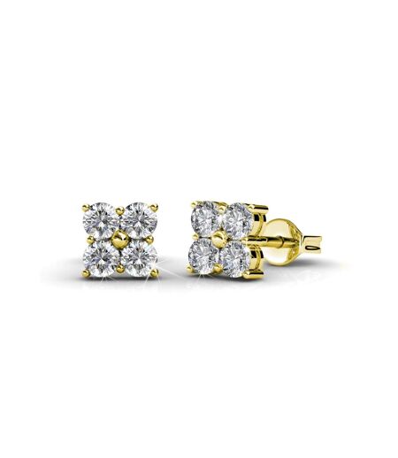 Boucles d'oreilles Sweet Square, Cristal d'Autriche