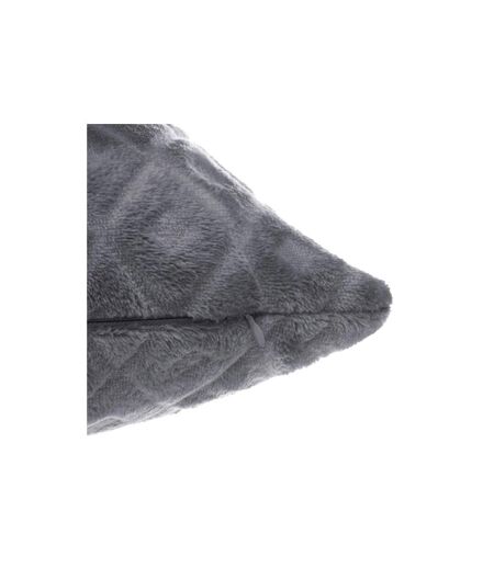 Coussin Déhoussable Losange 3D 40x40cm Gris
