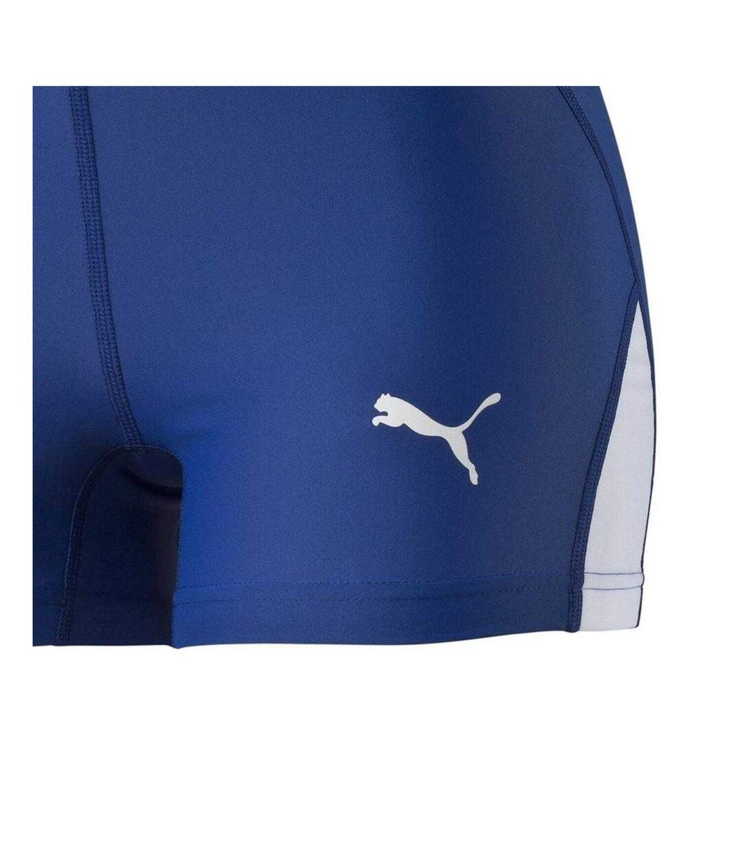 Womens/ladies Tight Shorts Blue Puma-2